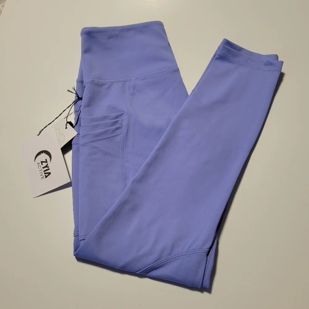 NWT ZYIA Grapemist leggings size 4.